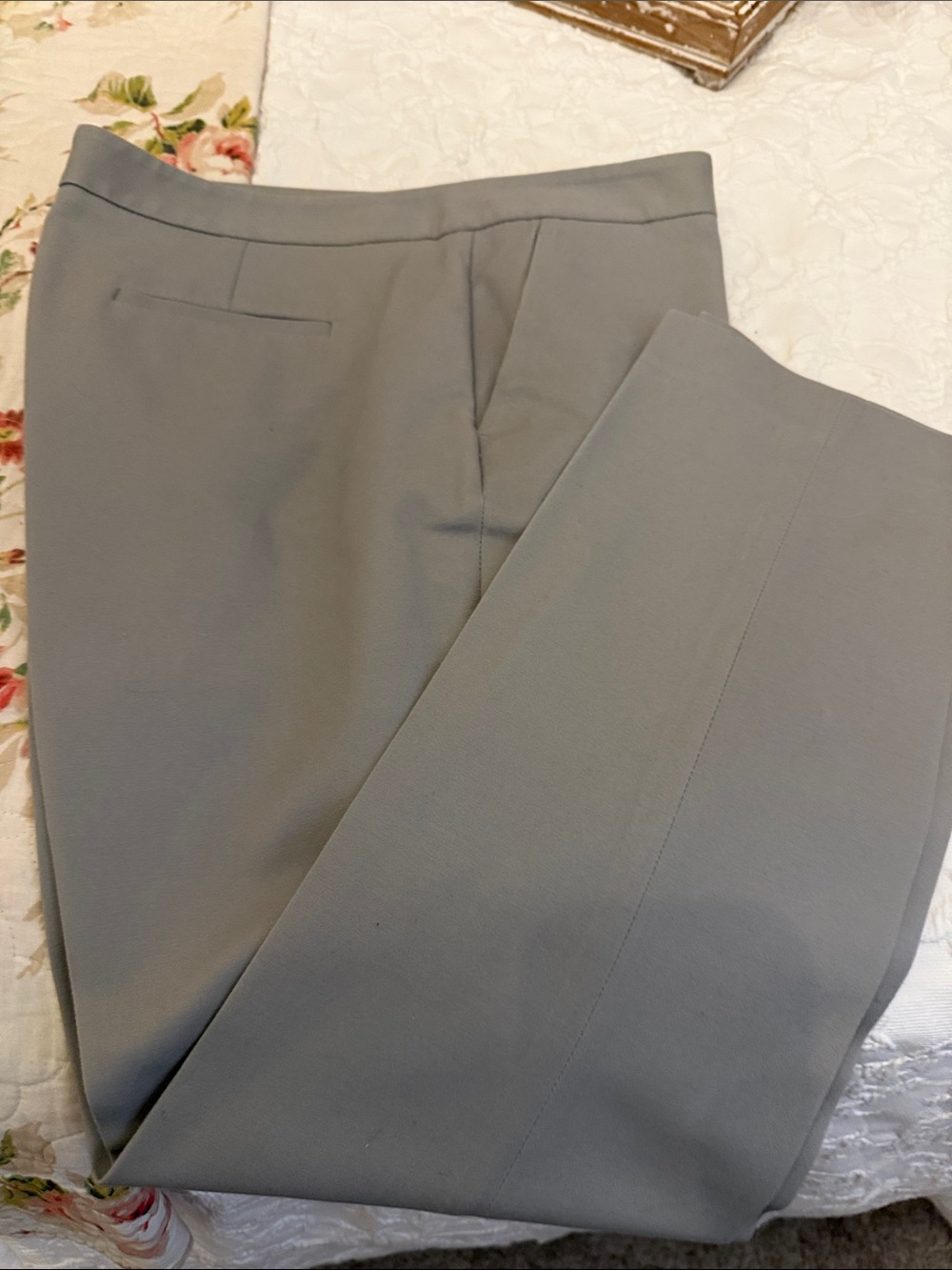 Vince Camuto Light Gray Straight Leg Dress Pants